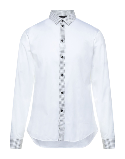 Shop Byblos Man Shirt White Size 38 Cotton, Elastane