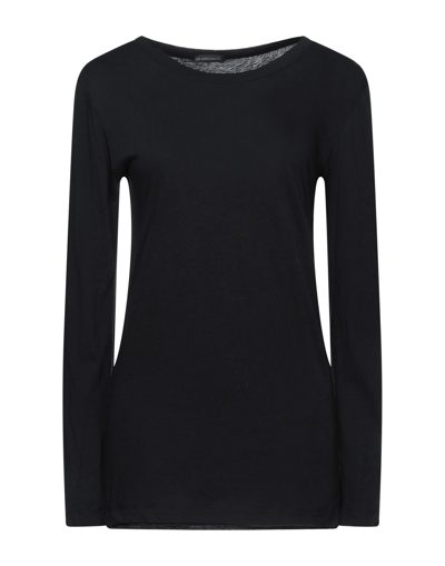 Shop Ann Demeulemeester Woman T-shirt Black Size 0 Cotton