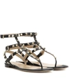 Valentino Rockstud Calfskin Flat Flip-flop Sandal