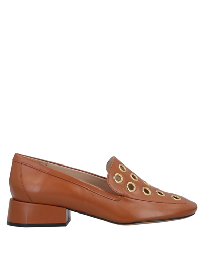 Shop Mulberry Woman Loafers Tan Size 8 Soft Leather In Brown