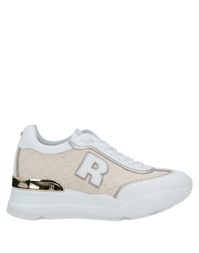 Shop Rucoline Woman Sneakers White Size 4 Calfskin, Textile Fibers