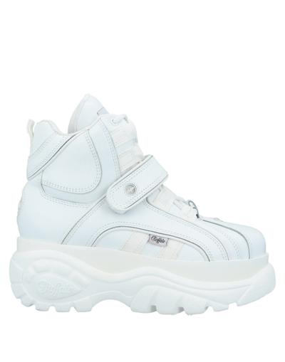 Shop Buffalo Man Sneakers White Size 7 Soft Leather, Textile Fibers