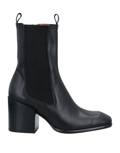 Shop Angel Alarcon Ankle Boots In Black