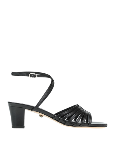 Shop Ilio Smeraldo Woman Sandals Black Size 7 Soft Leather