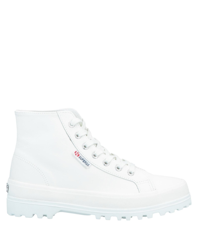 Shop Superga Woman Sneakers White Size 8 Soft Leather