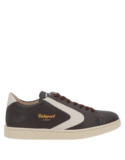 Shop Valsport Man Sneakers Dark Brown Size 8 Calfskin