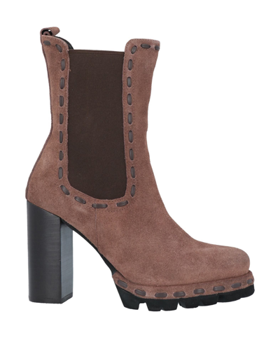 Shop Divine Follie Ankle Boots In Brown