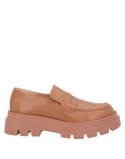 Shop Lemaré Loafers In Tan