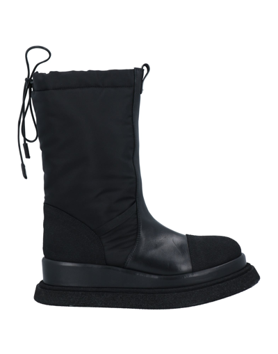Shop Premiata Woman Ankle Boots Black Size 8 Soft Leather, Textile Fibers