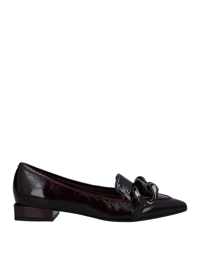 Shop Mirtilla Loafers In Deep Purple