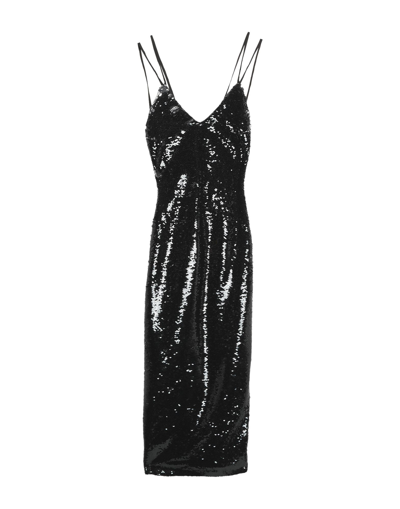 Shop Messagerie Woman Midi Dress Black Size 8 Polyester, Viscose, Elastane