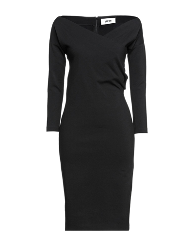 Shop Mauro Grifoni Grifoni Woman Midi Dress Black Size 4 Viscose, Polyamide, Elastane