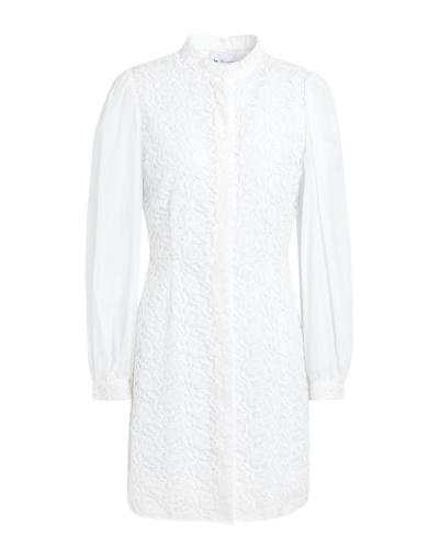 Shop Be Blumarine Woman Mini Dress White Size 8 Cotton