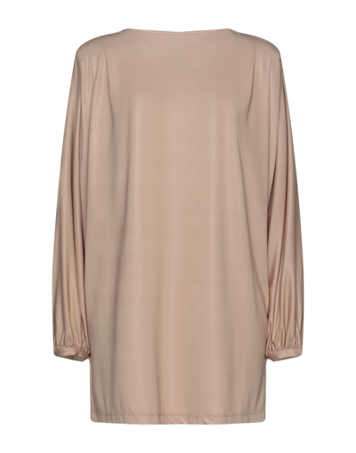 Shop Byblos Woman Mini Dress Sand Size 4 Polyester, Elastane In Beige