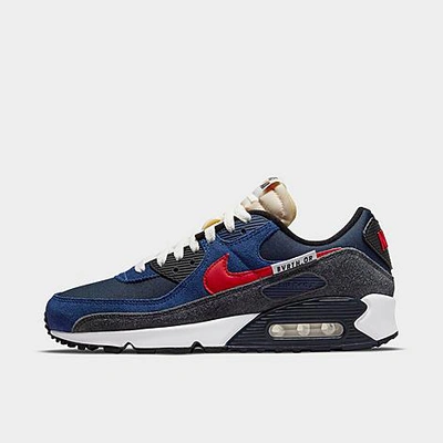Shop Nike Air Max 90 Se Amrc Casual Shoes In Deep Royal/university Red/black/obsidian