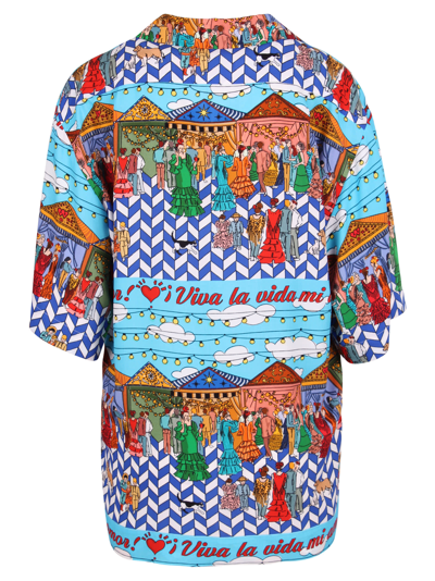 Shop Alessandro Enriquez All-over Graphic Print Shirt In Multicolor