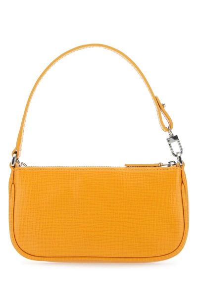 Shop By Far Rachel Chained Mini Shoulder Bag In Orange