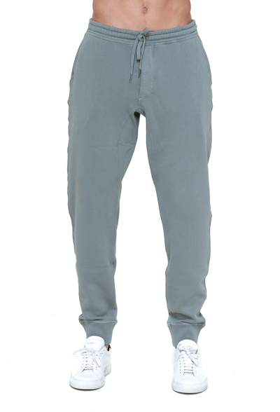 Shop Tom Ford Jersey Knit Drawstring Track Pants In Grey/ Deep Black