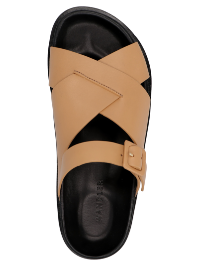 WANDLER Kate Sandals in Brown Leather (880101 ROOT 1291) 靴