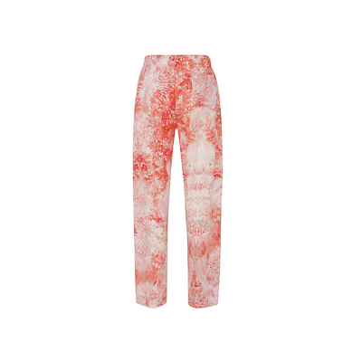 Shop Alexander Mcqueen Tie-dye Straight Leg Pyjama Pants In Rosso