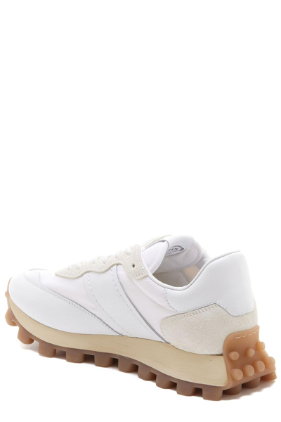 Shop Tod's Panelled Lace-up Sneakers
