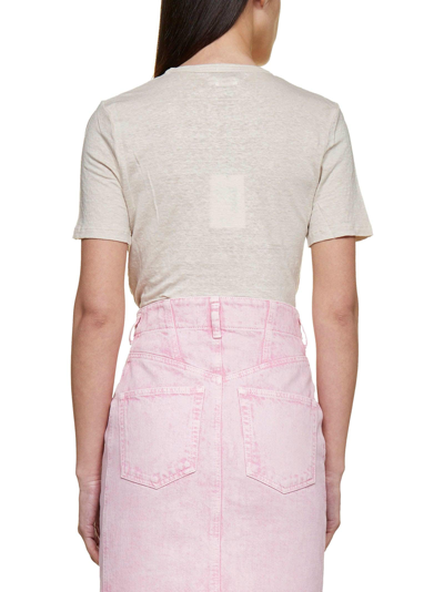 Shop Isabel Marant Étoile Buttoned Mini Denim Skirt In Pink