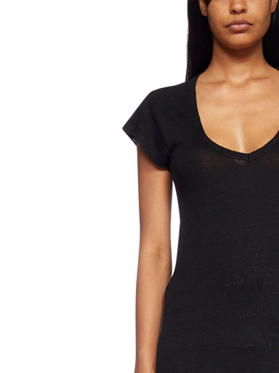 Shop Isabel Marant Étoile Scoop Neck T-shirt In Black