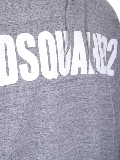 Shop Dsquared2 Logo Printed Drawstring Hoodie
