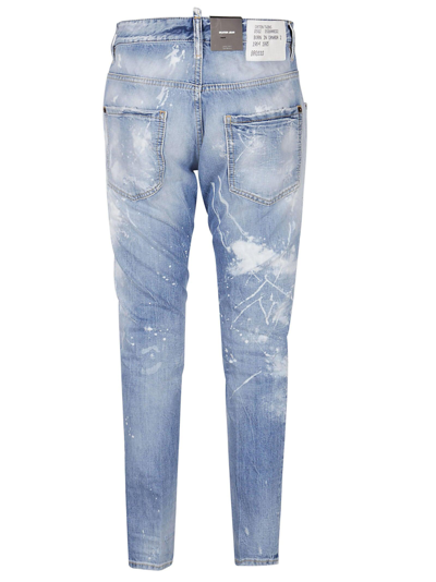 Shop Dsquared2 Distressed Skinny Jeans In 470