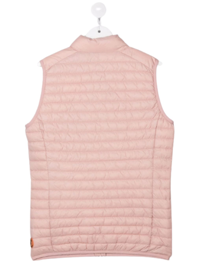 Shop Save The Duck Kids Girls Andy Ecological Pink Quilted Nylon Vest