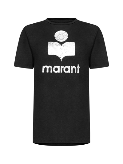 Shop Isabel Marant Étoile Logo Printed T-shirt