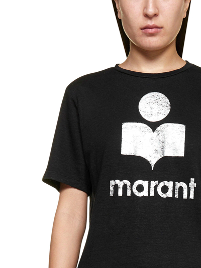 Shop Isabel Marant Étoile Logo Printed T-shirt