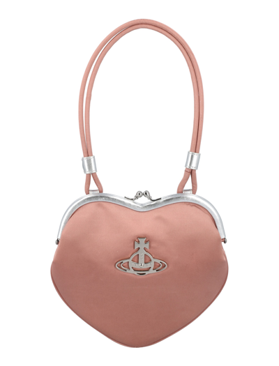 Vivienne Westwood pink bell heart frame handbag - Realry: Your