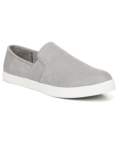 Shop Dr. Scholl's Women's Luna Slip-on Sneakers Women's Shoes In Grey Cloud Perforated Microsuede