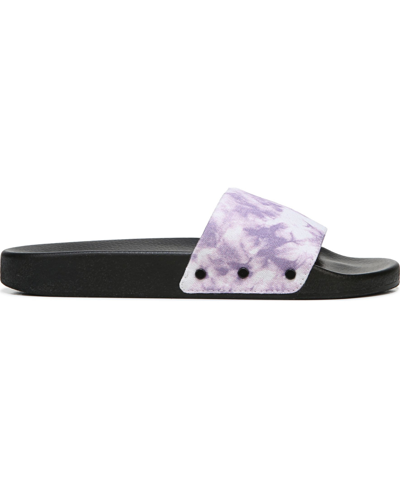 Shop Dr. Scholl's Women's Pisces Slides Women's Shoes In Purple Tie Dye Fabric