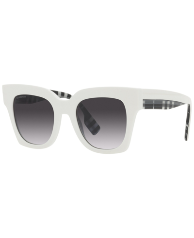Shop Burberry Women's Sunglasses, Be4364 Kitty In White
