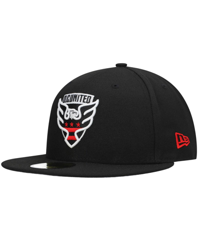 Shop New Era Men's Black D.c. United Tag Turn 59fifty Fitted Hat