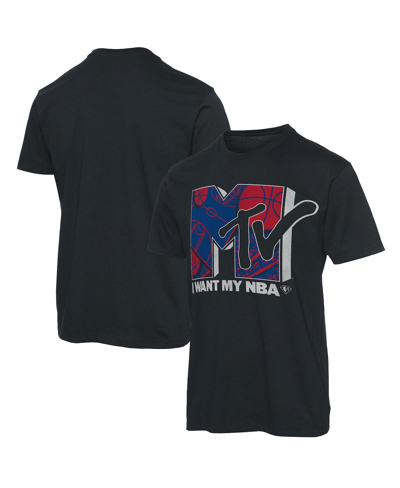 Shop Junk Food Men's Black Nba X Mtv I Want My T-shirt