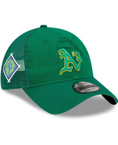 Shop New Era Men's Green Oakland Athletics 2022 Spring Training 9twenty Adjustable Hat