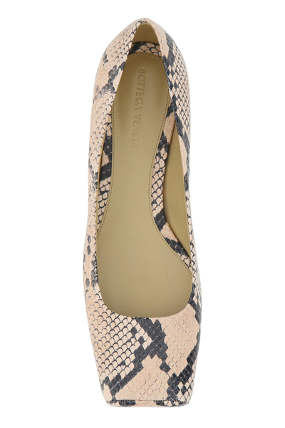 Shop Bottega Veneta Printed Leather Tower Ballerinas  Printed  Donna 40