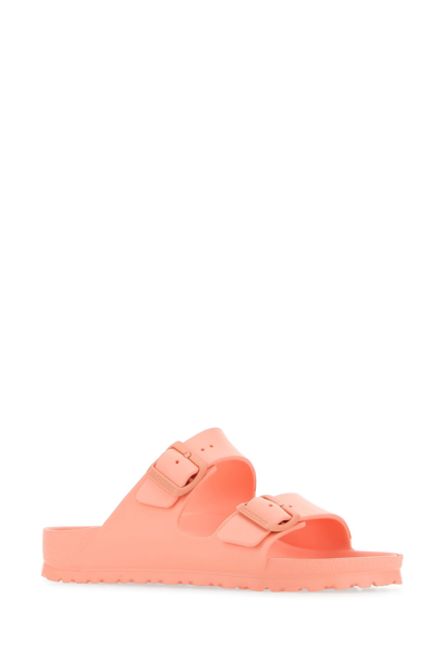 Shop Birkenstock Salmon Rubber Arizona Slippers  Nd  Donna 38