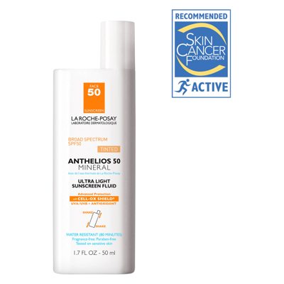 LA ROCHE-POSAY ANTHELIOS 50 MINERAL SUNSCREEN TINTED FOR FACE, ULTRA-LIGHT FLUID SPF 50 WITH ANTIOXIDANTS, 1.7 FL.  