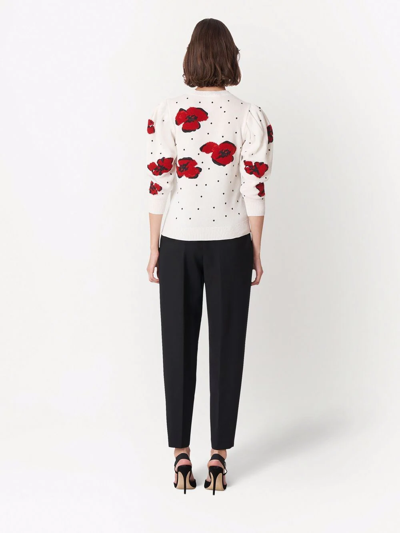 Carolina Herrera High-waist Wool-blend Skinny Pant In Black