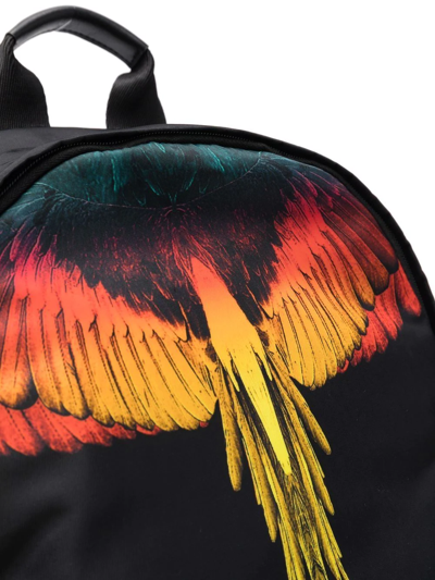 Shop Marcelo Burlon County Of Milan Wings-print Backpack In Black