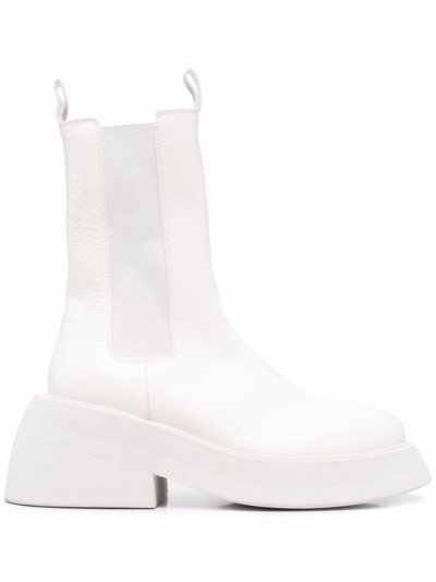Shop Marsèll Microne Calf-length 80mm Boots In White