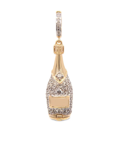 Shop Annoushka 18kt Yellow Gold Mythology Champagne Diamond Locket Charm
