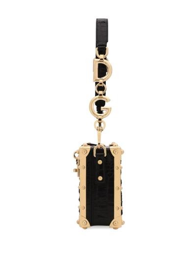 Dolce & Gabbana Dolce Box Leopard-pattern Shoulder Bag In Neutrals