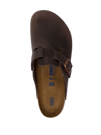 Birkenstock Buckle-fastening Slip-on Sandals In Brown
