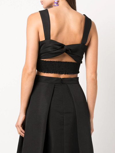 Sachin & Babi Darcy Sleeveless Crop Top In Schwarz