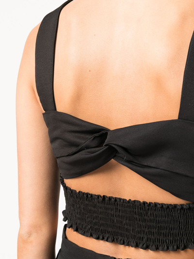 Sachin & Babi Darcy Sleeveless Crop Top In Schwarz